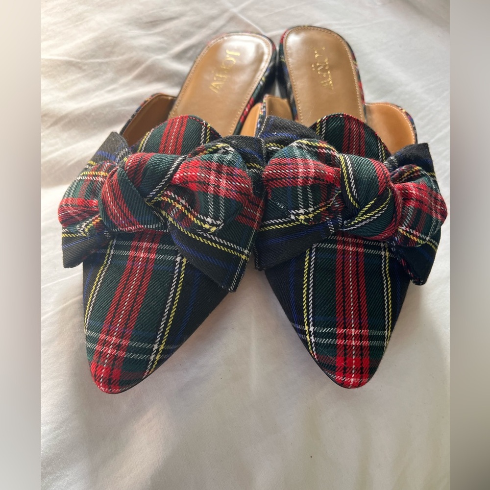 J.Crew Factory Plaid Mules